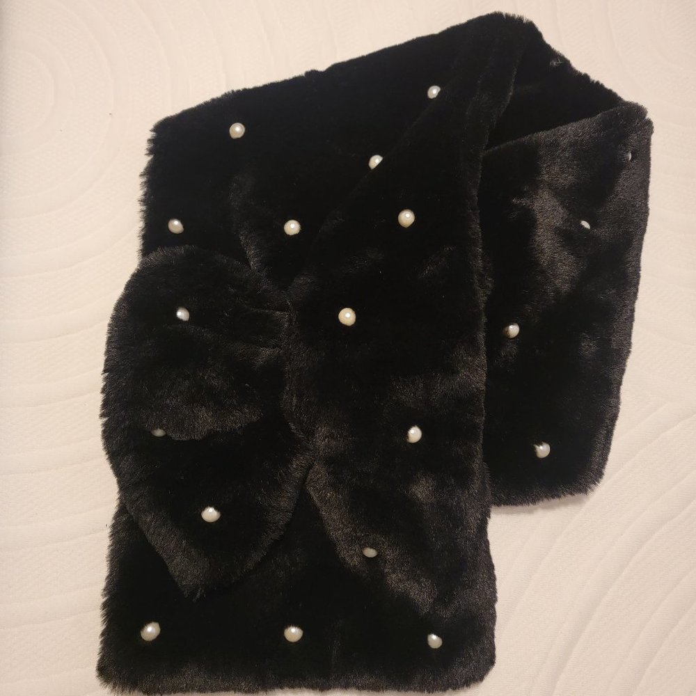 Faux-Fur Loop Pull-Through Scarf